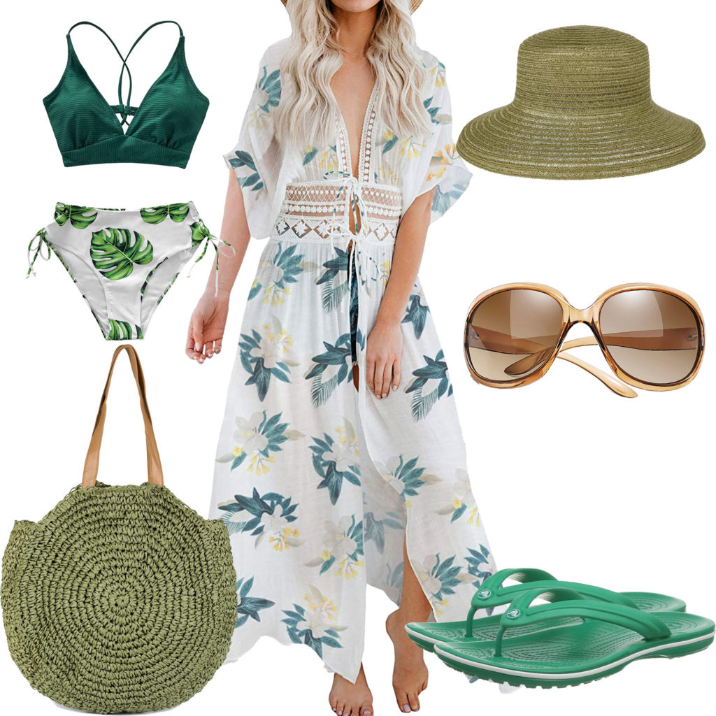 Sommer-Style mit Kleid, Bikini und Tasche